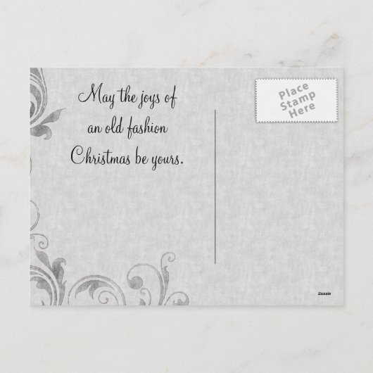 Weihnachtsglocken Postcard Feiertagspostkarte (Rückseite)