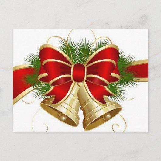 Weihnachtsglocken Postkarte (Vorderseite)