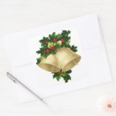 Weihnachtsglocken Quadratischer Aufkleber (Umschlag)