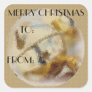 Weihnachtsglocken Quadratischer Aufkleber