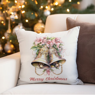 Weihnachtsglocken Rosa Blume Kissen