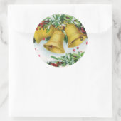 Weihnachtsglocken Runder Aufkleber (Tasche)
