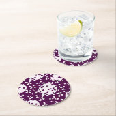 Weihnachtsglocken Runder Pappuntersetzer (Vor Ort)