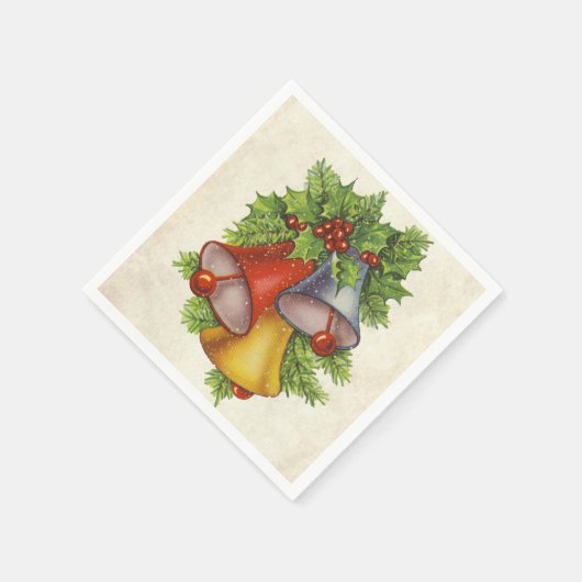Weihnachtsglocken Serviette (Ecke)