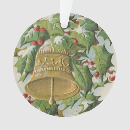 Weihnachtsglocken und Frozen Holly Ornament (Vorderseite)