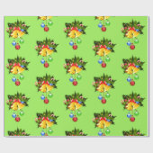 Weihnachtsglocken und -gebäck Nahtlose Geschenkwra Geschenkpapier (Flach)
