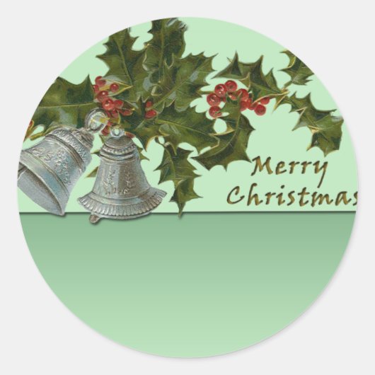 Weihnachtsglocken und Holly Stickers (Vorderseite)