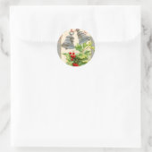Weihnachtsglocken und Holly Stickers (Tasche)