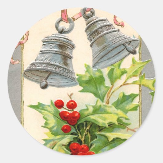 Weihnachtsglocken und Holly Stickers (Vorderseite)