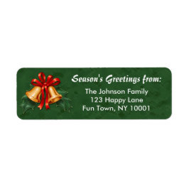 Weihnachtsglocken und Holly Verlasse grün