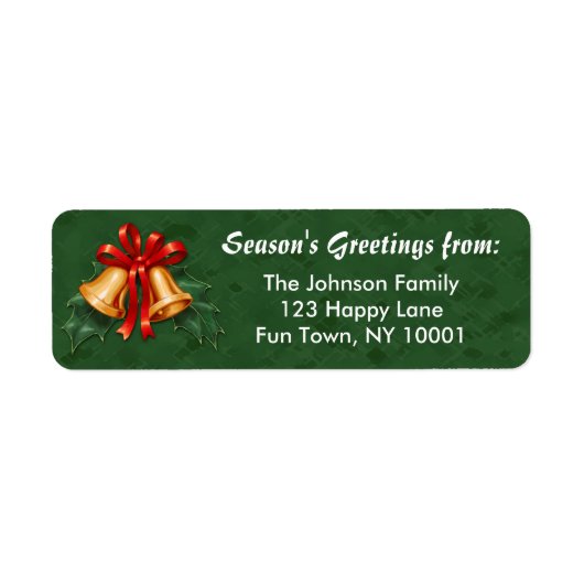 Weihnachtsglocken und Holly Verlasse grün (Vorne)