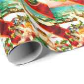 Weihnachtsglocken und -kirschen geschenkpapier (Rolleneckpunkt)