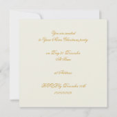 Weihnachtsglocken und Ornamente Party Einladung (Rückseite)