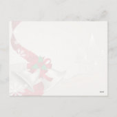 Weihnachtsglocken und Ribbons Postkarte (Rückseite)