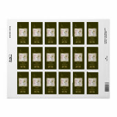 Weihnachtsglocken und -schmuck adressaufkleber (Vorne)