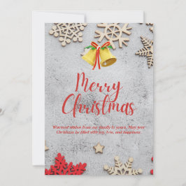 Weihnachtsglocken und Snowflake Card Design Einladung