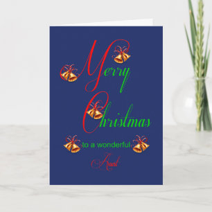 Weihnachtsglocken Weihnachtskarte Feiertagskarte