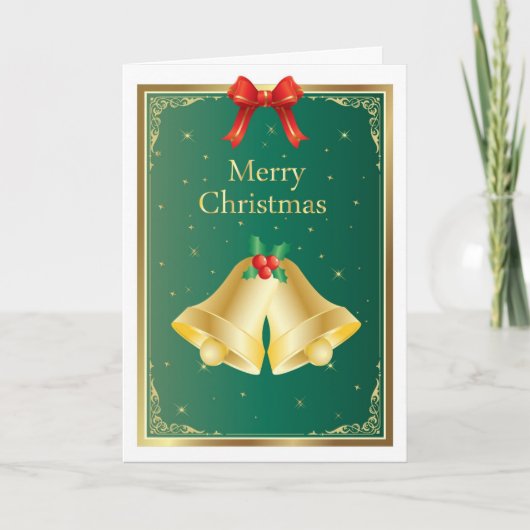 Weihnachtsglocken Weihnachtskarte Feiertagskarte (Vorderseite)