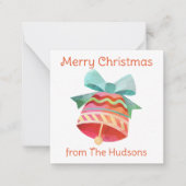 Weihnachtsglockenkarte Mitteilungskarte (Vorderseite)