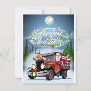 Weihnachtsglückwunschkarte mit Weihnachtsbeschrift