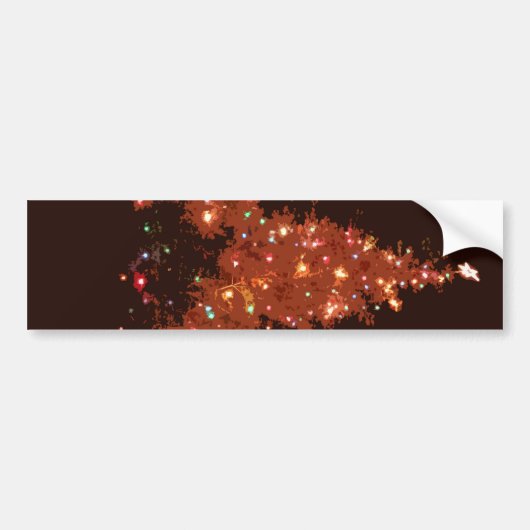Weihnachtsglühen Autoaufkleber (Vorne)