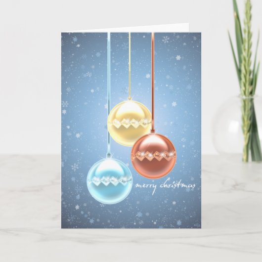 Weihnachtsglühen Feiertagskarte (Vorderseite)