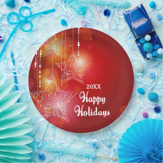 Weihnachtsglühen Pappteller (Party)