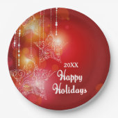 Weihnachtsglühen Pappteller (Vorderseite)