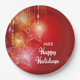 Weihnachtsglühen Pappteller