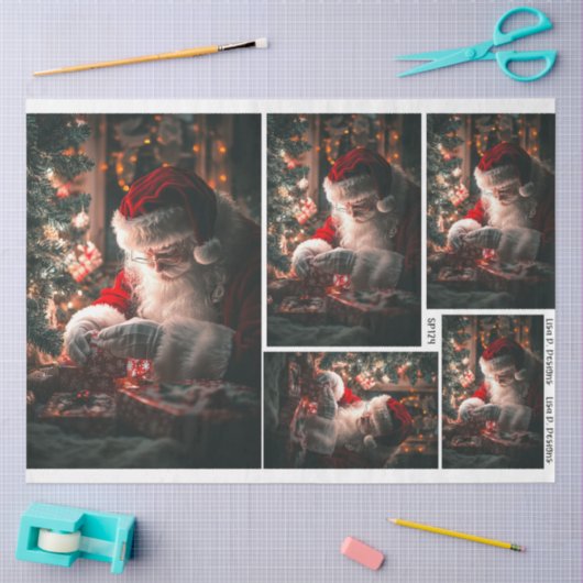 Weihnachtsglühen Seidenpapier (Basteln)