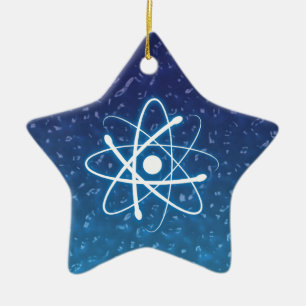 Weihnachtsglühende Atom-Verzierung Keramikornament