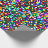 Weihnachtsglühende Lichter Geschenkpapier (Ecke)