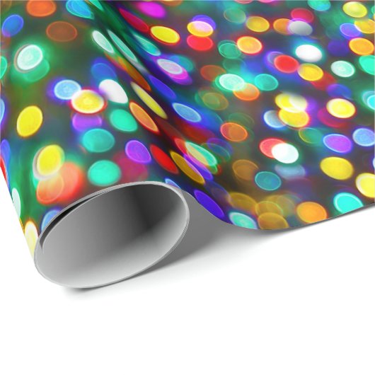 Weihnachtsglühende Lichter Geschenkpapier (Rolleneckpunkt)