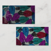 Weihnachtsglühlampen in den verschiedenen Farben Visitenkarte (Vorne/Hinten)