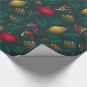 Weihnachtsglühpapier Geschenkpapier (Ecke)