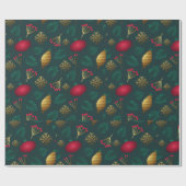 Weihnachtsglühpapier Geschenkpapier (Flach)