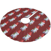 Weihnachtsgnock Gonk in festlicher Ausführung Polyester Weihnachtsbaumdecke (Schrägansicht)