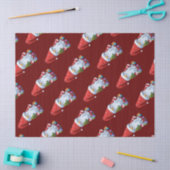 Weihnachtsgnock Gonk in festlicher Ausführung Seidenpapier (Basteln)