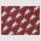 Weihnachtsgnock Gonk in festlicher Ausführung Seidenpapier (Vorderseite)