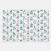 Weihnachtsgnoel Winter Snowflake Wrapping P Geschenkpapier Set (Vorderseite)