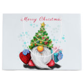 Weihnachtsgnom-Geschenktasche Große Geschenktüte (Vorderseite)