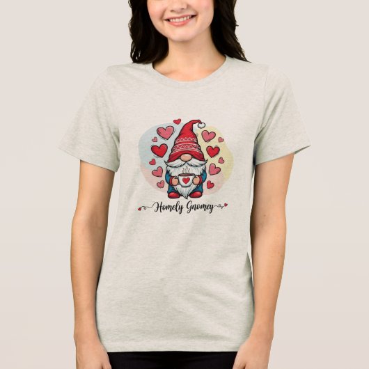 Weihnachtsgnom im Zuhause-T - Shirt (Vorderseite)