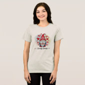 Weihnachtsgnom im Zuhause-T - Shirt (Vorderseite voll)