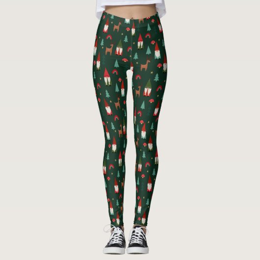 Weihnachtsgnomade Leggings (Vorderseite)