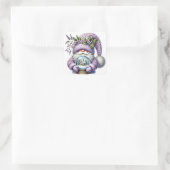 Weihnachtsgnome-Aufkleber Quadratischer Aufkleber (Tasche)
