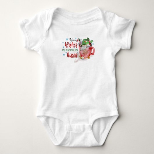 Weihnachtsgnome Baby Strampler (Vorderseite)