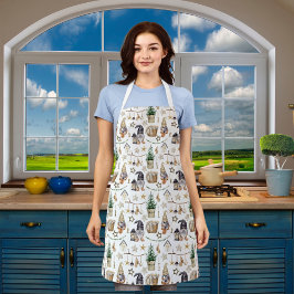 Weihnachtsgnome Bauernhof Zuhause scandi Schürze