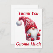Weihnachtsgnome Dankeschön-Karte Dankeskarte (Vorne/Hinten)