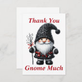 Weihnachtsgnome Dankeschön-Karte Dankeskarte (Vorne/Hinten)