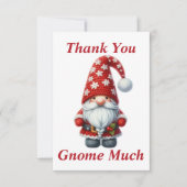 Weihnachtsgnome Dankeschön-Karte Dankeskarte (Vorderseite)